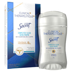 Secret Clinical Strength Clear Gel Women's Antiperspirant & Deodorant Completely Clean Scent 1.6 Oz
