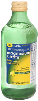 Sunmark Magnesium Citrate Laxative Lemon Oral Solution, 10 Fl. Oz.