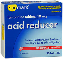 Sunmark Acid Reducer Tablets, 10 mg, 90 Count