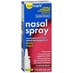 Sunmark 12 Hour Relief No Drip Original Nasal Spray, 1 Fl. Oz.