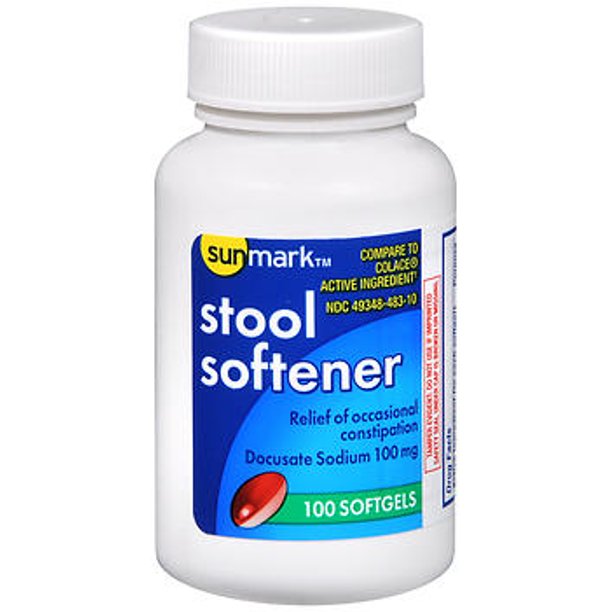 Sunmark Stool Softener Softgels - 100 ct