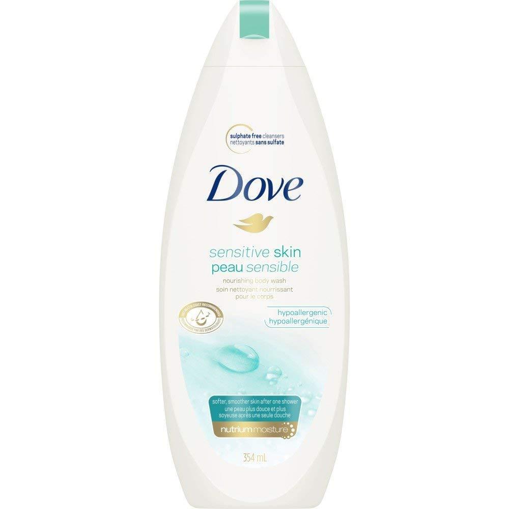 Dove Sensitive Skin Nourishing Body Wash, 12 Fl oz
