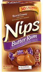 Nips Butter Rum 4oz Pack
