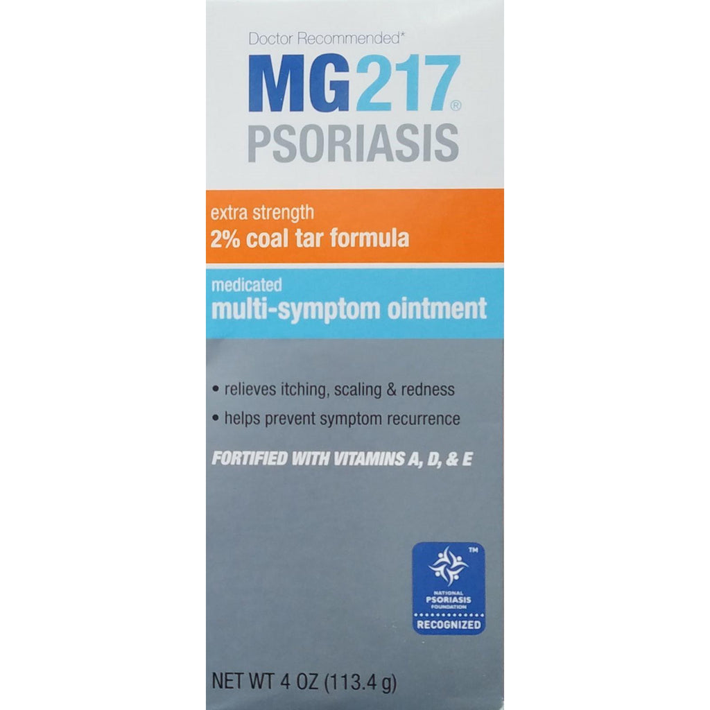 MG217 Psoriasis Extra Strength Medicated Coal Tar Formula Ointment, 4 oz.