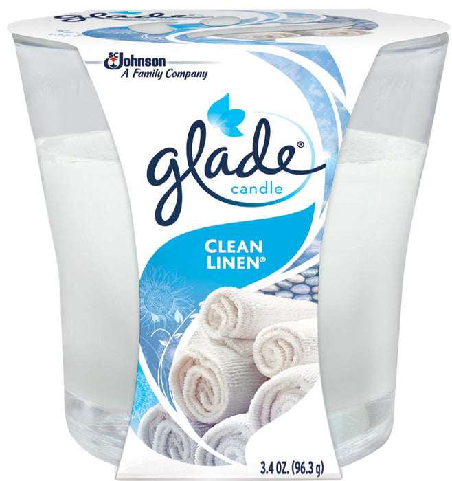 Glade Candle Renewing Clean Linen