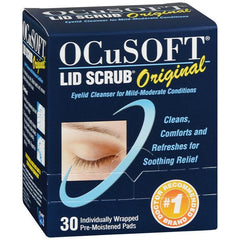 OCuSOFT Lid Scrub, Pre-Moistened Pads, 30 Count