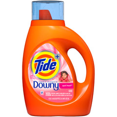 Tide Plus Downy Liquid Laundry Detergent, April Fresh, 46 fl oz 29 Loads