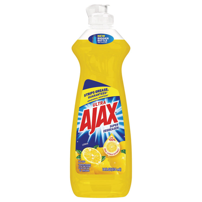 Ajax Super Degreaser Dish Liquid, Lemon, 14 Fluid Ounce***