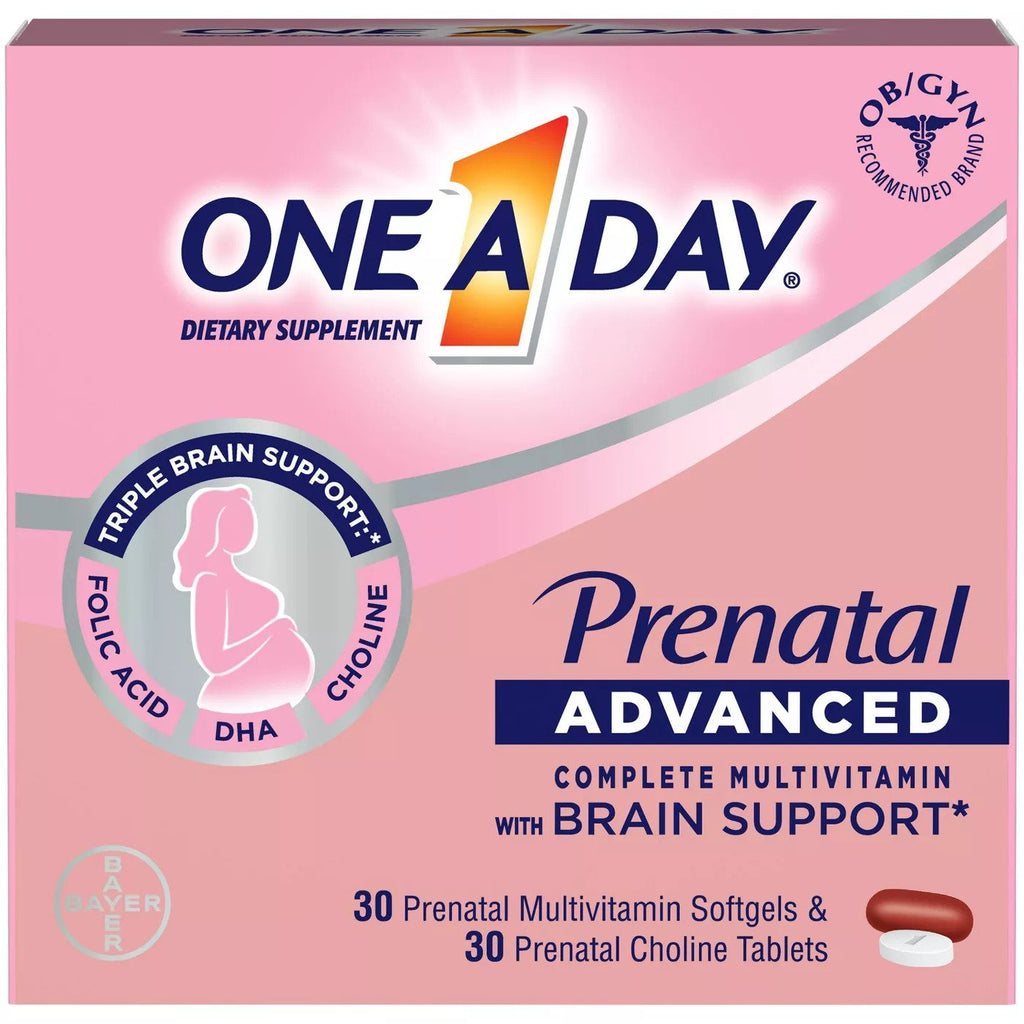 One A Day Prenatal Multivitamins + Choline, 60 Count