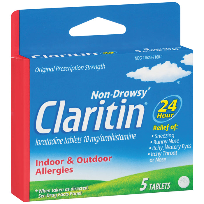 CLARITIN 24 Hour Non Drowsy Allergy Tablets 5 Count