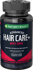 Nature's Bounty Advanced Men's Series Hair Softgels with Biotin, Multivitamin - 120 softgels