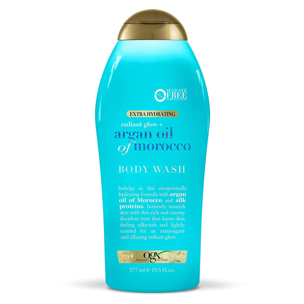 Ogx Beauty Ogx Radiant Glow Argan Oil Of Morocco Extra Hydrating Body Wash, 19.5 Fl oz