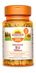 Sundown Vitamin B12 Timed Release Tablets, 1000mcg, 120 Count*