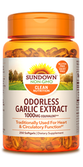 Sundown Odorless Garlic Extract Softgels, 1000mg, 250 Count*