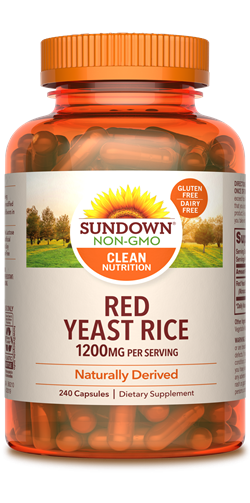 Sundown Red Yeast Rice Capsules, 1200mg, 240 Count*