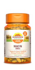 Sundown Niacin Timed Release Caplets, 500mg, 200 Count