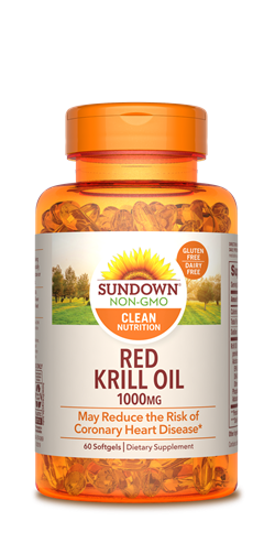 Sundown Red Krill Oil Softgels, 1000mg, 60 Count
