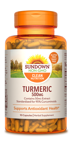 Sundown Turmeric Capsules, 500mg, 90 Count