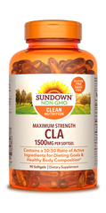 Sundown Maximum Strength CLA Softgels, 1500mg, 90 Count