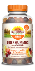 Sundown Fiber with Vitamin D3 Gummies, 50 Count
