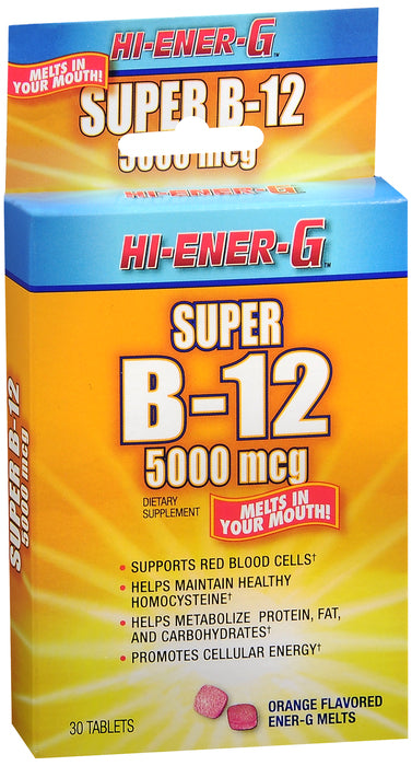 Windmill Health Products Hi-Ener-G Super B-12 5000 mcg, 30 Count