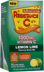 Resistance C Vitamin C Stick Packs, Lemon Lime Flavor, 14 Count