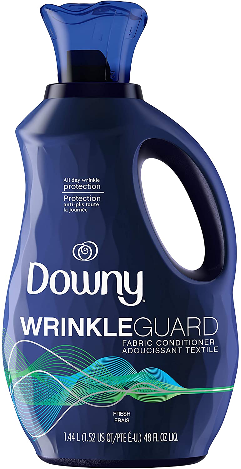 Downy Wrinkleguard Liquid Fabric Softener & Conditioner, Fresh, 48 Fl Oz. Bottle