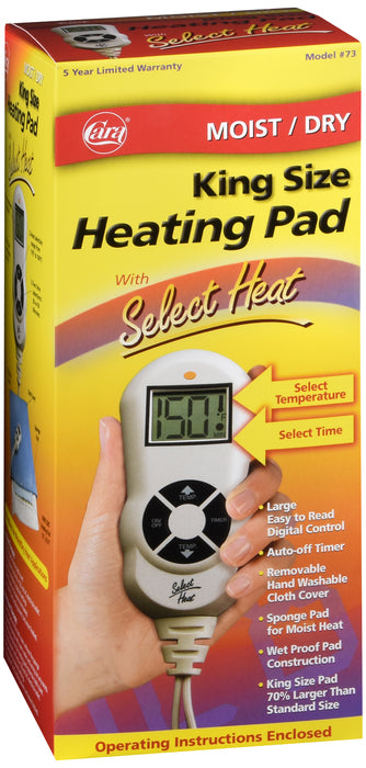 Cara 73 Heating Pad with Select Heat, King Size
