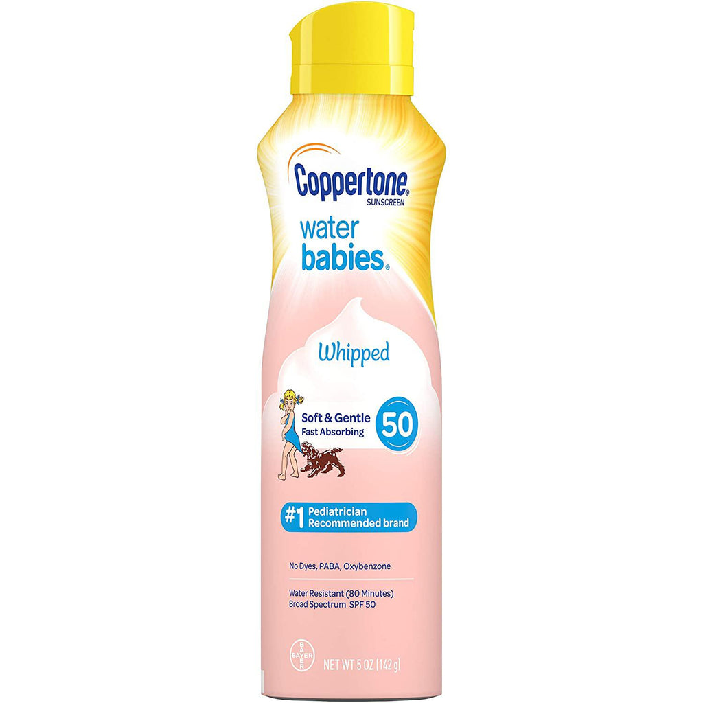 Coppertone WaterBABIES Sunscreen Whipped Lotion SPF 50, 5 oz.
