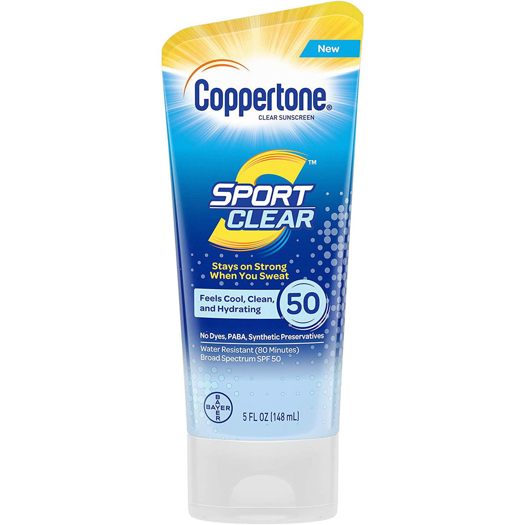 Coppertone Sport Clear SPF 50 Sunscreen Lotion, 5 Fl oz