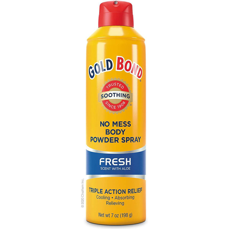 Gold Bond No Mess Spray Powder Fresh 7 Fl oz.