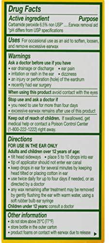 Debrox Earwax Removal Drops Earwax, 0.5 Fl oz (15 ml) | Silver Rod Pharmacy