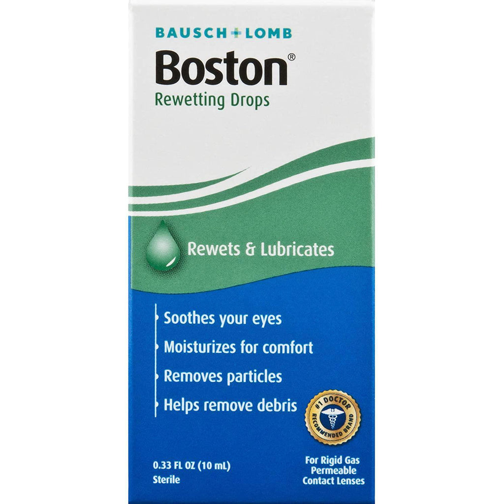 Boston Rewetting Drops for Rigid Gas Permeable Contact Lenses, 0.33 Fl oz