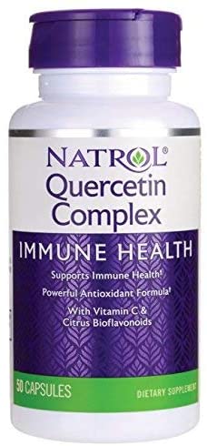 Natrol Quercetin Complex, Immune Health with Vitamin C and Citrus Bioflavonoids, 500 mg 50 Count*