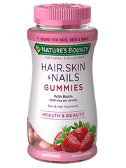 Nature's Bounty Optimal Solutions Hair, Skin, & Nails Gummies w/ Biotin, 80 ct