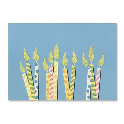 PAPYRUS  Happy Birthday - glitter candles