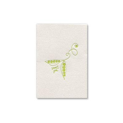 PAPYRUS New Baby - sweet pea letterpress