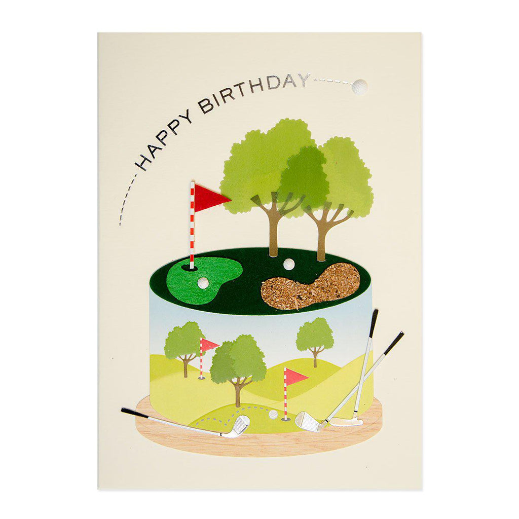 PAPYRUS  Happy Birthday - golf cake handmade