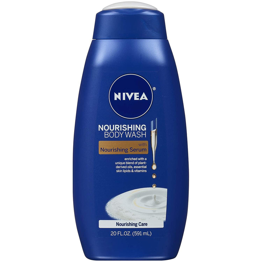 NIVEA Nourishing Care Body Wash with Nourishing Serum, 20 Fl. oz