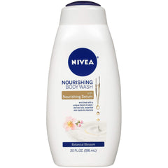 NIVEA Nourishing Botanical Blossom Body Wash - with Nourishing Serum - 20 Fl. oz.