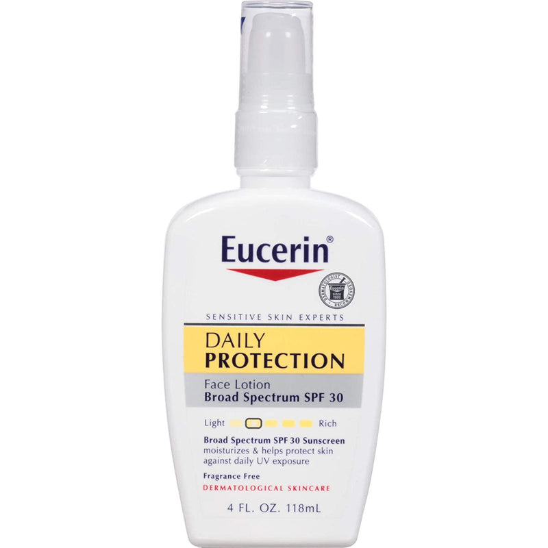 Eucerin Daily Protection Face Lotion SPF 30, Sensitive Skin, 4 Fl. oz