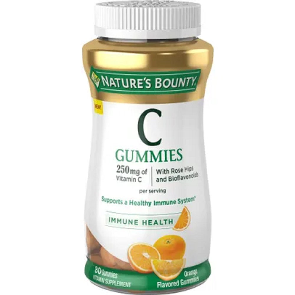Nature's Bounty Vitamin C Gummies 250mg - 80 ct - Orange Flavor