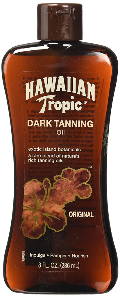 Hawaiian Tropic Dark Tanning Sun Care Moisturizing Oil, 8 Fl Oz