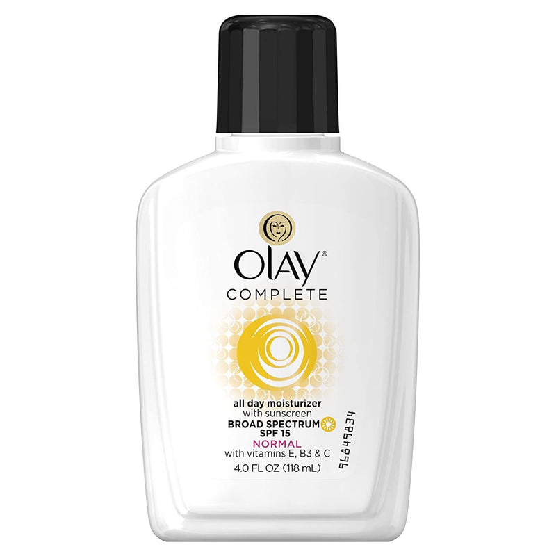 Olay Complete Daily Moisturizer for Normal Skin, SPF 15, 4 Fl oz, Pack of 2