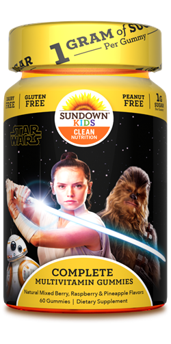 Sundown Kids Star Wars Complete Multivitamin Gummies, 60 Count