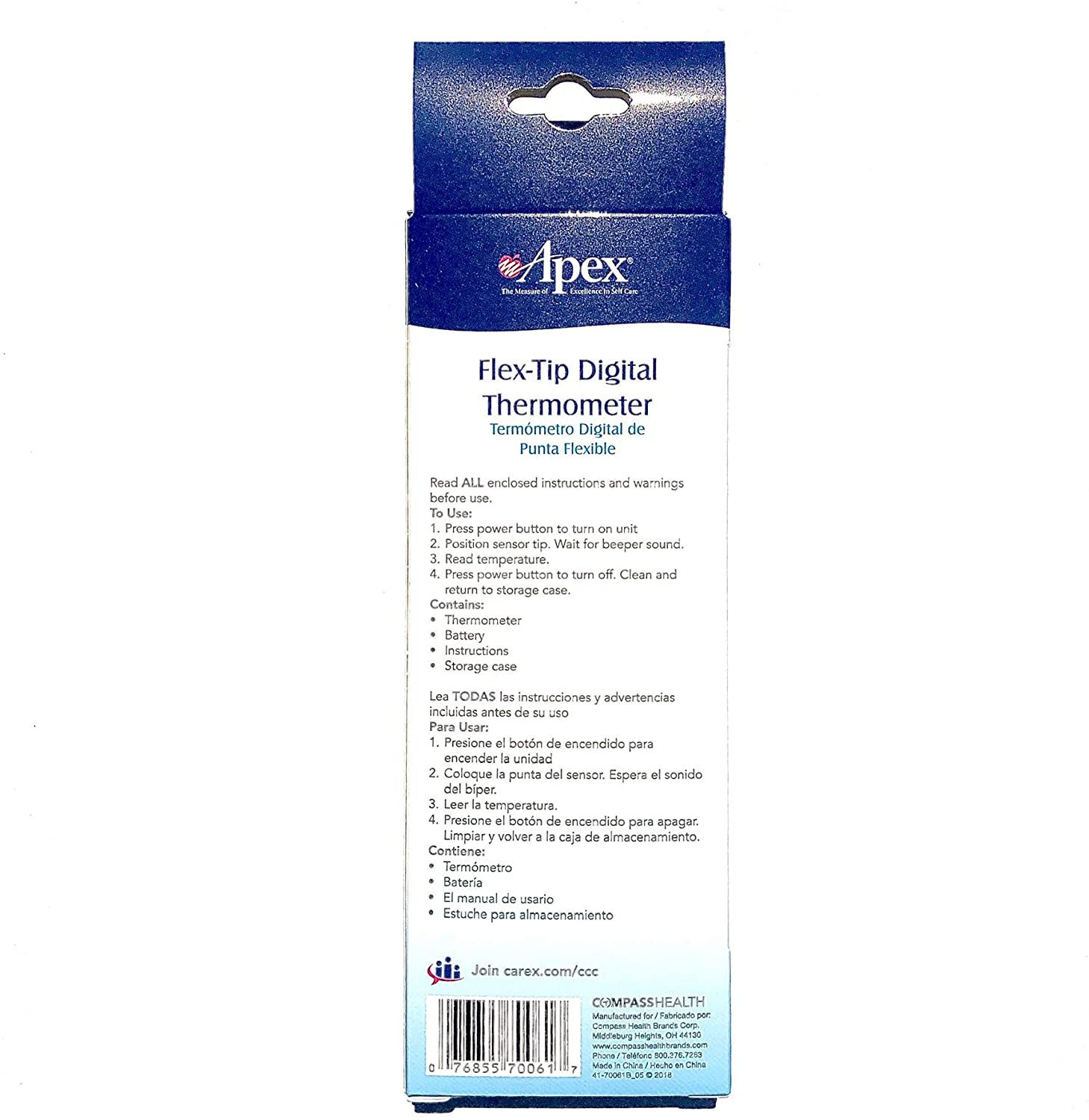 Apex Digital Oral Thermometer