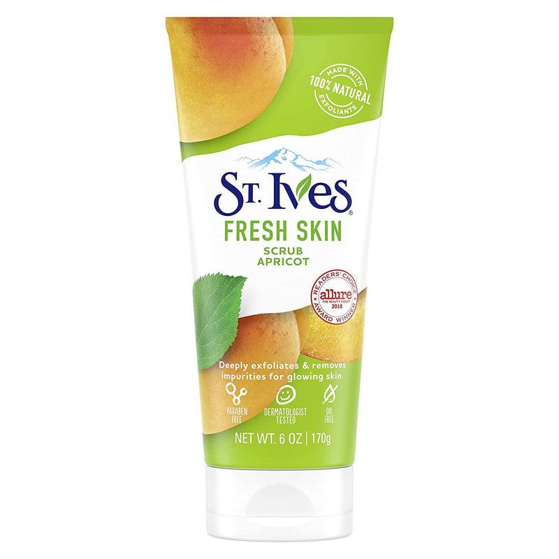 St. Ives Fresh Skin Face Scrub, Apricot, 6 oz