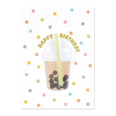 PAPYRUS Happy Birthday - bubble milk tea