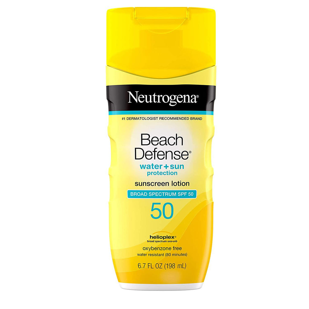 Neutrogena Beach Defense Body Sunscreen Lotion with SPF 50, 6.7 Fl. oz