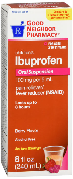 GNP Children's Ibuprofen Oral Suspension Berry, 8 Fl Oz